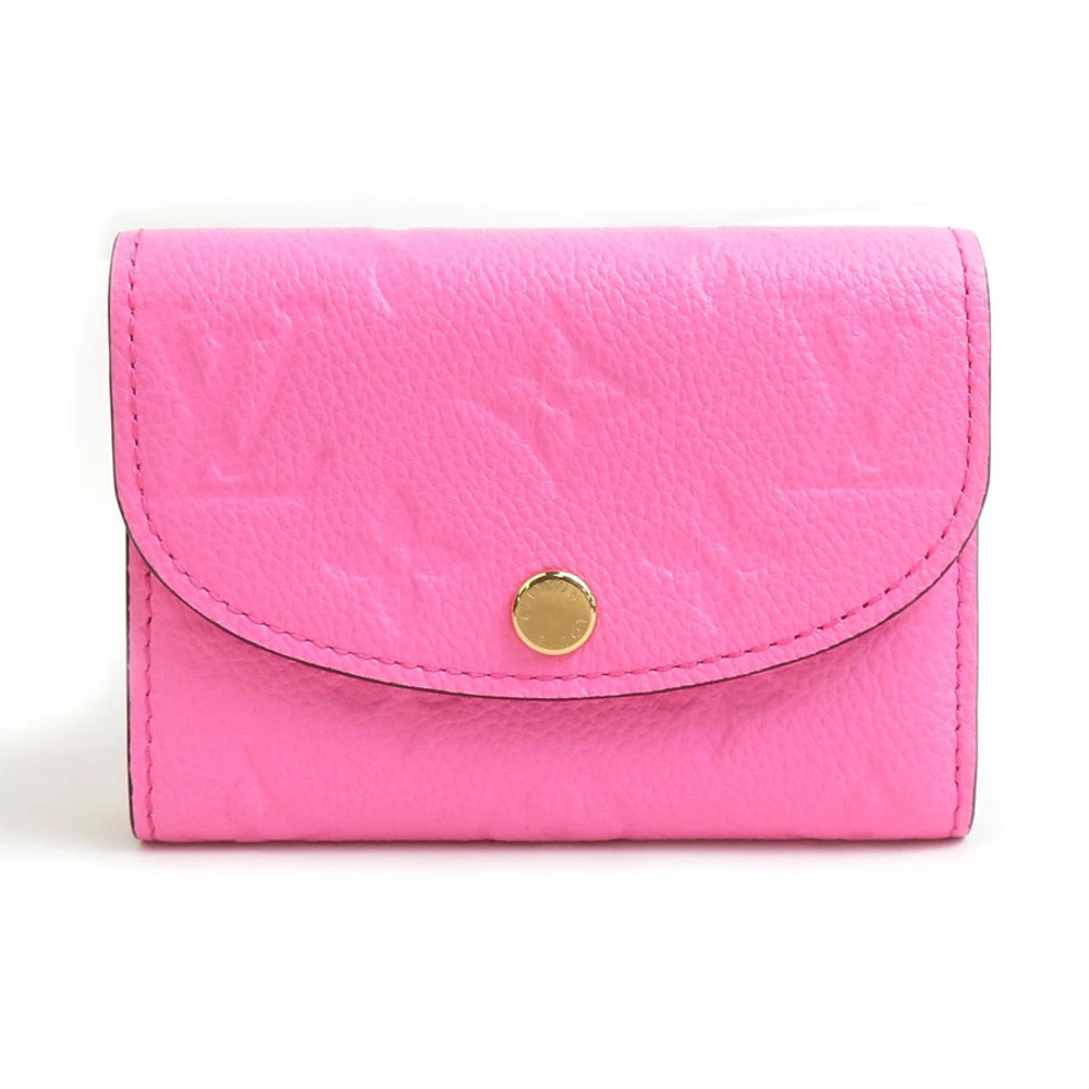 Louis Vuitton Coin Wallet Monogram Empreinte Coin Leather Rose Pink